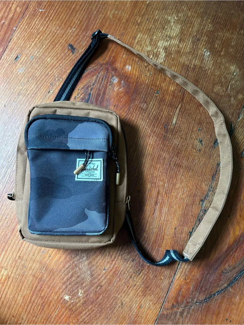 Men's Brown Herschel Camo Crossbody Bag